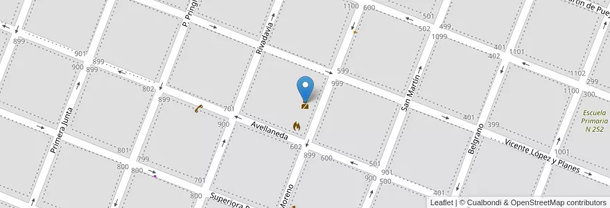 Mapa de ubicacion de Comisaría Primera en 阿根廷, Chaco, Departamento Comandante Fernández, Municipio De Presidencia Roque Sáenz Peña, Presidencia Roque Sáenz Peña.