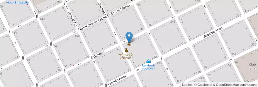 Mapa de ubicacion de Comisaría Primera en Arjantin, Buenos Aires, Partido De Junín, Junín.