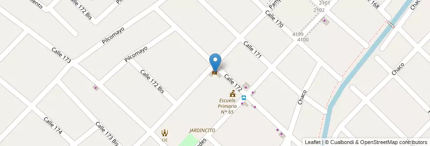 Mapa de ubicacion de Comisaria Quilmes 7 en アルゼンチン, ブエノスアイレス州, Partido De Quilmes, Bernal.