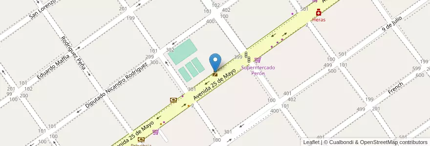 Mapa de ubicacion de Comisaria San Vincente en Arjantin, Buenos Aires, Partido De San Vicente.