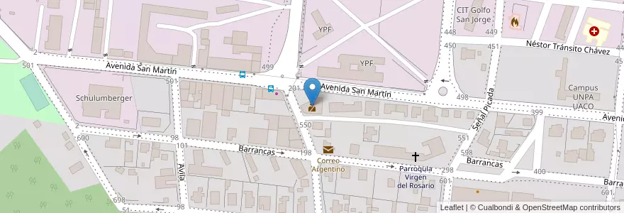 Mapa de ubicacion de Comisaría Seccional Cañadón Seco en Arjantin, Şili, Santa Cruz, Comisión De Fomento De Cañadón Seco, Deseado, Cañadón Seco.