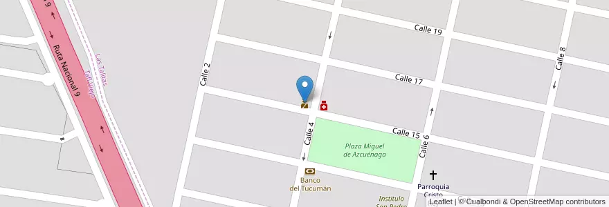 Mapa de ubicacion de Comisaria Seccional Villa Mariano Moreno en Arjantin, Tucumán, Departamento Tafí Viejo, San Miguel De Tucumán.