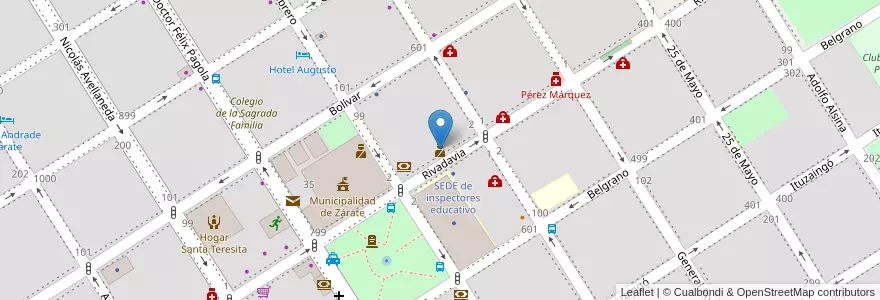 Mapa de ubicacion de Comisaría Zárate 1ra en Argentina, Buenos Aires, Partido De Zárate.