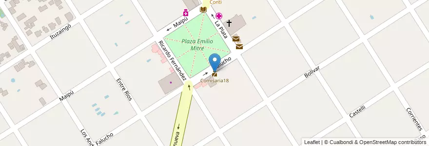 Mapa de ubicacion de Comisaria18 en Argentina, Buenos Aires, Partido De Escobar, Ingeniero Maschwitz.