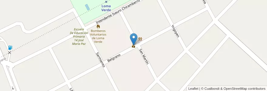Mapa de ubicacion de Comisaria22 en الأرجنتين, بوينس آيرس, Partido De General Paz.