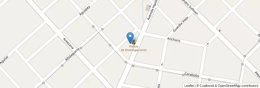 Mapa de ubicacion de Comisaria26 en アルゼンチン, ブエノスアイレス州, Partido De Merlo, Merlo.