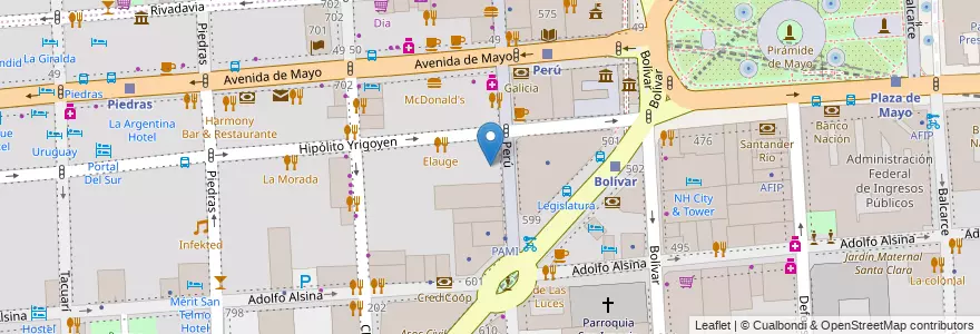 Mapa de ubicacion de Comisión Nacional de Comunicaciones, Montserrat en Argentine, Ciudad Autónoma De Buenos Aires, Comuna 1, Buenos Aires.