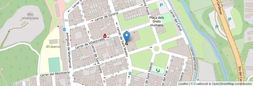 Mapa de ubicacion de Comissaria Municipal en Espagne, Catalogne, Barcelone, Bages, Sant Joan De Vilatorrada.