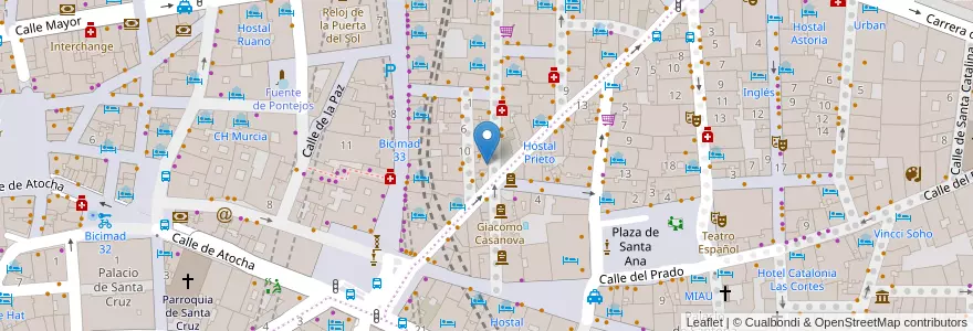 Mapa de ubicacion de Commo en إسبانيا, منطقة مدريد, منطقة مدريد, Área Metropolitana De Madrid Y Corredor Del Henares, مدريد.