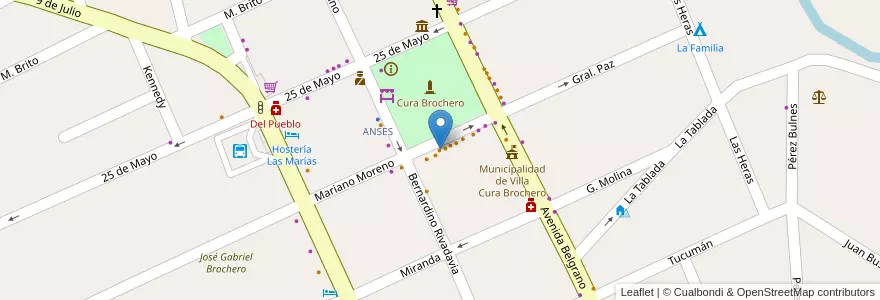 Mapa de ubicacion de Como en Casa en アルゼンチン, コルドバ州, Departamento San Alberto, Villa Cura Brochero, Pedanía Tránsito, Municipio De Villa Cura Brocheroa.