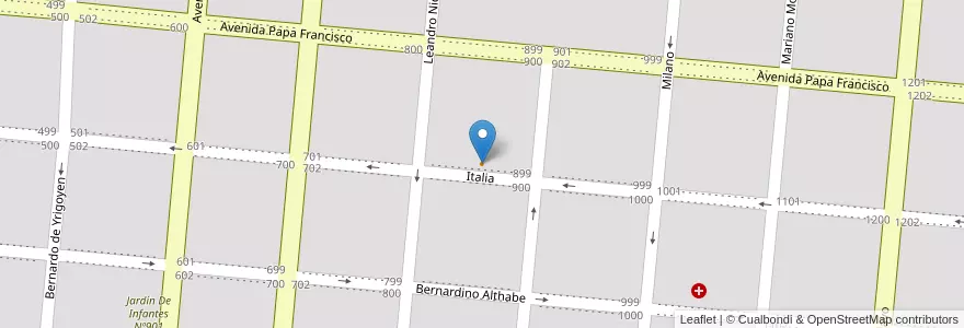Mapa de ubicacion de Como en Casa en Arjantin, Buenos Aires, Partido De General Alvear, General Alvear.