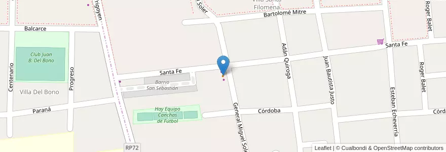 Mapa de ubicacion de Como en Casa en Argentina, San Juan, Chile, Capital, Rivadavia.