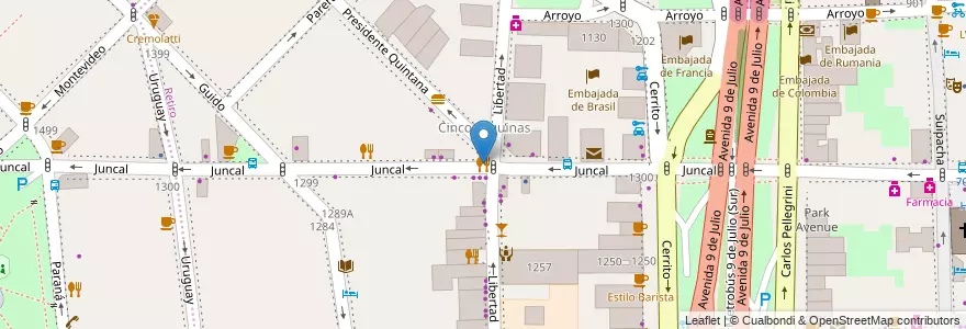 Mapa de ubicacion de Como en Casa, Retiro en Аргентина, Буэнос-Айрес, Comuna 1, Буэнос-Айрес.