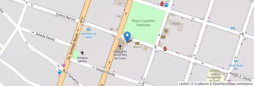 Mapa de ubicacion de Cómo lo Como en الأرجنتين, La Rioja, Departamento Chilecito, Chilecito.