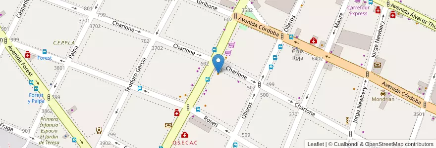 Mapa de ubicacion de Como vos quieras, Chacarita en アルゼンチン, Ciudad Autónoma De Buenos Aires, ブエノスアイレス, Comuna 15.
