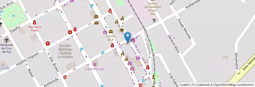 Mapa de ubicacion de "Comodín" Calzados en Аргентина, Кордова, Departamento Cruz Del Eje, Municipio De Cruz Del Eje, Pedanía Cruz Del Eje, Cruz Del Eje.