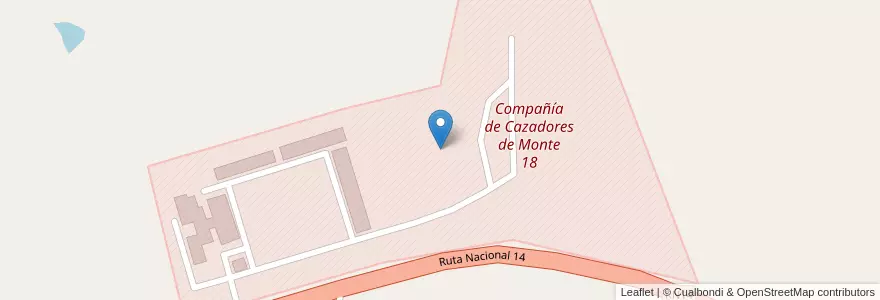 Mapa de ubicacion de Compañía de Cazadores de Monte 18 en Аргентина, Misiones, Departamento General Manuel Belgrano, Municipio De Bernardo De Irigoyen.