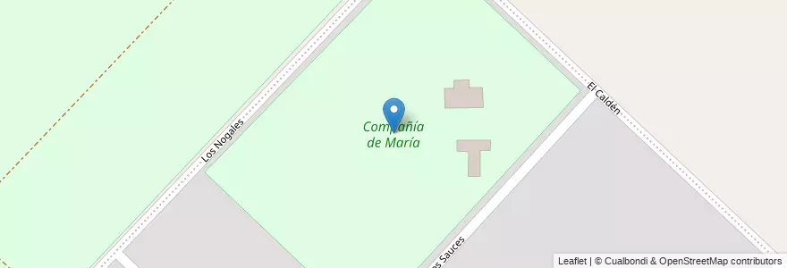 Mapa de ubicacion de Compañía de María en Argentina, Buenos Aires, Partido De Bahía Blanca, Grünbein.
