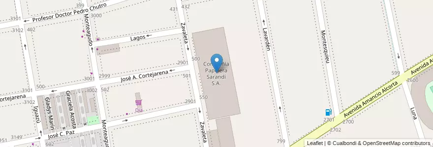 Mapa de ubicacion de Compañía Papelera Sarandí S.A., Parque Patricios en Arjantin, Ciudad Autónoma De Buenos Aires, Comuna 4, Buenos Aires.