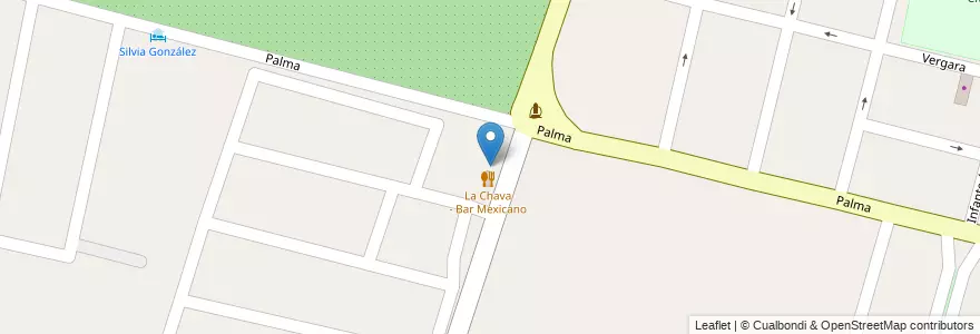 Mapa de ubicacion de Complejo Comercial Plaza Michello en الأرجنتين, تشيلي, Mendoza, Departamento Maipú, Distrito Ciudad De Maipú, Maipú.