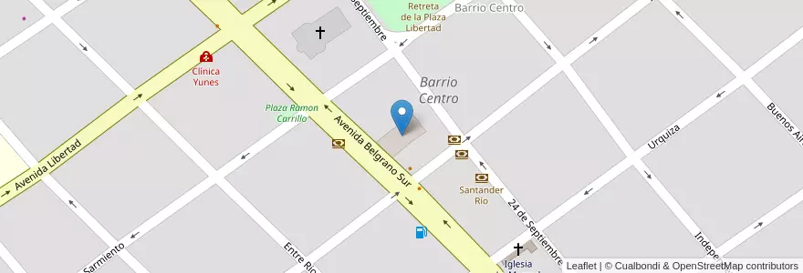 Mapa de ubicacion de Complejo Juan Felipe Ibarra en Argentine, Santiago Del Estero, Departamento Capital, Santiago Del Estero.