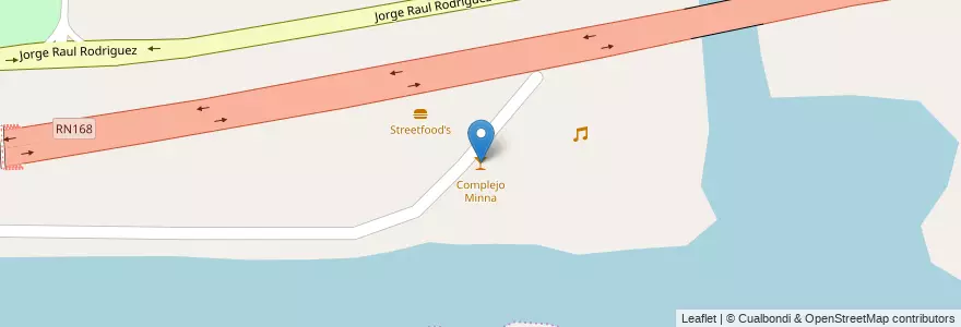 Mapa de ubicacion de Complejo Minna en Argentine, Santa Fe, Departamento La Capital, Santa Fe Capital.