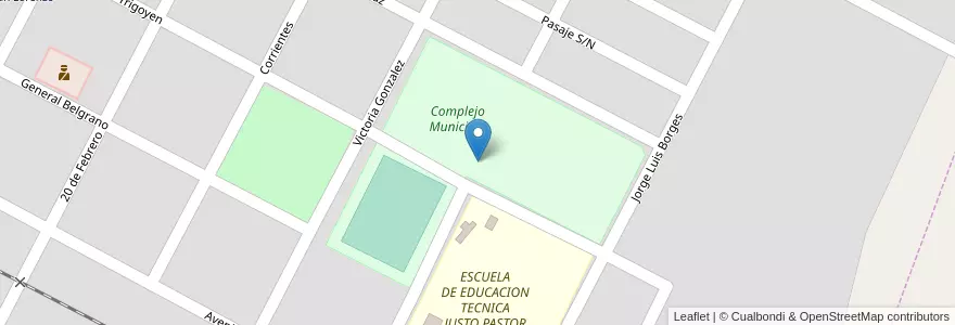 Mapa de ubicacion de Complejo Municipal en アルゼンチン, サルタ州, Rivadavia, Municipio De Rivadavia Banda Norte, Coronel Juan Solá.