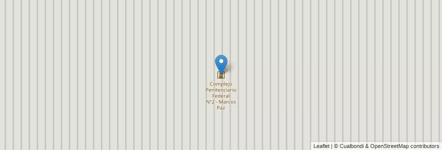 Mapa de ubicacion de Complejo Penitenciario Federal Nº2 - Marcos Paz en Argentinië, Buenos Aires, Partido De Marcos Paz.
