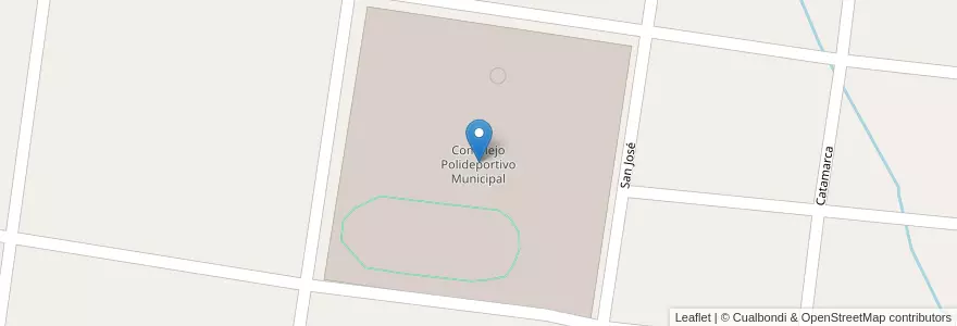 Mapa de ubicacion de Complejo Polideportivo Municipal en 阿根廷, 恩特雷里奥斯省, Departamento Feliciano, Distrito Basualdo, San José De Feliciano.