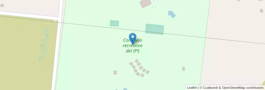 Mapa de ubicacion de Complejo recreativo del IPS en Argentinien, Misiones, Departamento Candelaria, Municipio De Candelaria.