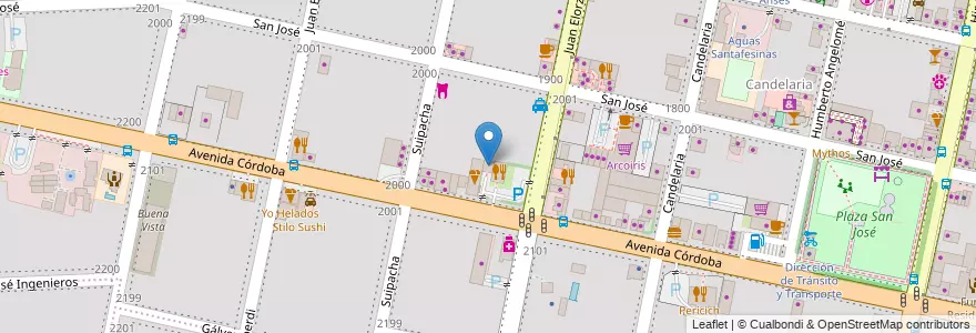 Mapa de ubicacion de Complejo Serrano en Argentinien, Santa Fe, Departamento Rosario, Municipio De Funes, Funes.