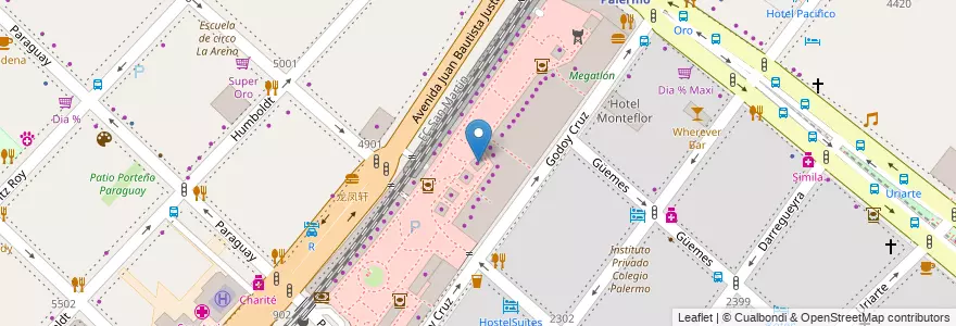 Mapa de ubicacion de Complot, Palermo en Argentine, Ciudad Autónoma De Buenos Aires, Buenos Aires, Comuna 14.
