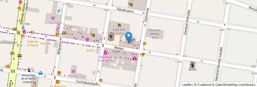 Mapa de ubicacion de Compumax en アルゼンチン, ブエノスアイレス州, Partido De Lomas De Zamora, Banfield.
