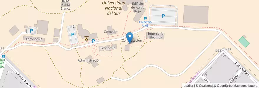 Mapa de ubicacion de Computación en Arjantin, Buenos Aires, Partido De Bahía Blanca, Bahía Blanca.