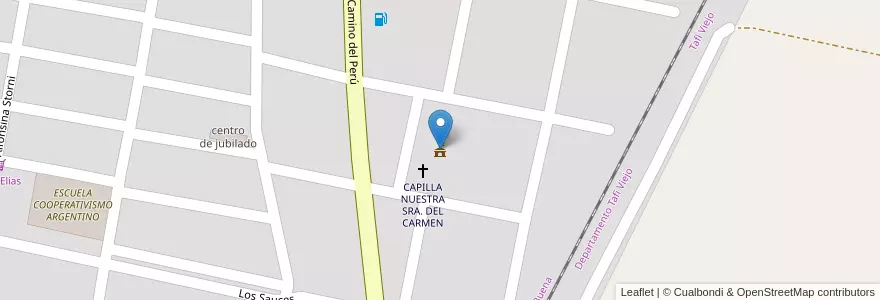 Mapa de ubicacion de Comuna Cevil Redondo en Argentinië, Tucumán, Departamento Yerba Buena, Cebil Redondo.