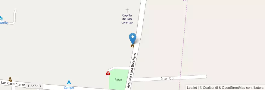 Mapa de ubicacion de Comuna San Lorenzo en Аргентина, Кордова, Departamento San Alberto, Pedanía Panaholma, Comuna De San Lorenzo, San Lorenzo.