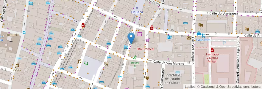 Mapa de ubicacion de Comunidad Cristiana LGBT y Emaús en إسبانيا, منطقة مدريد, منطقة مدريد, Área Metropolitana De Madrid Y Corredor Del Henares, مدريد.