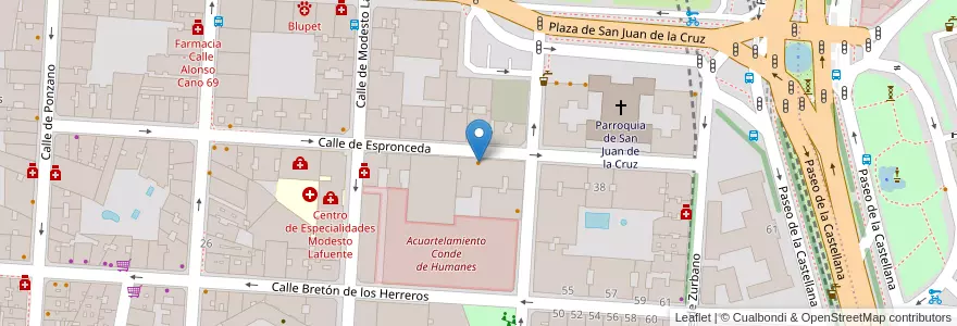 Mapa de ubicacion de Con Amor en Espanha, Comunidade De Madrid, Comunidade De Madrid, Área Metropolitana De Madrid Y Corredor Del Henares, Madrid.