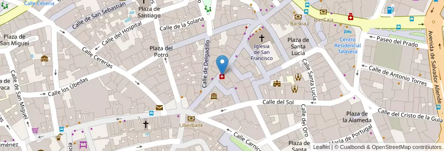Mapa de ubicacion de Concepción Padilla Alonso Rodríguez en スペイン, カスティーリャ＝ラ・マンチャ州, Toledo, Talavera, Talavera De La Reina.