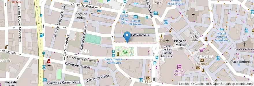 Mapa de ubicacion de Conde de Parcent en Spain, Valencian Community, Valencia, Comarca De València, Valencia.