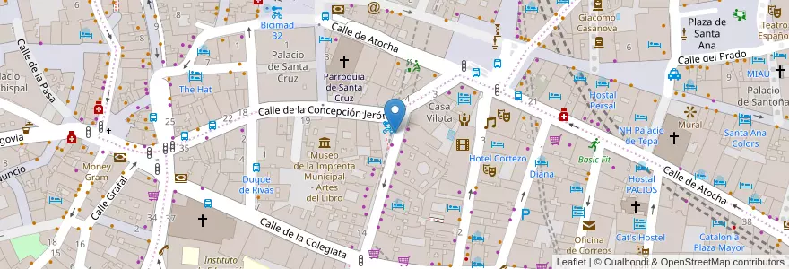 Mapa de ubicacion de CONDE DE ROMANONES, CALLE, DEL,3 en إسبانيا, منطقة مدريد, منطقة مدريد, Área Metropolitana De Madrid Y Corredor Del Henares, مدريد.