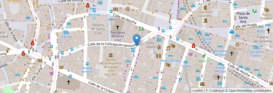 Mapa de ubicacion de CONDE DE ROMANONES, CALLE, DEL,3 en Spanje, Comunidad De Madrid, Comunidad De Madrid, Área Metropolitana De Madrid Y Corredor Del Henares, Madrid.