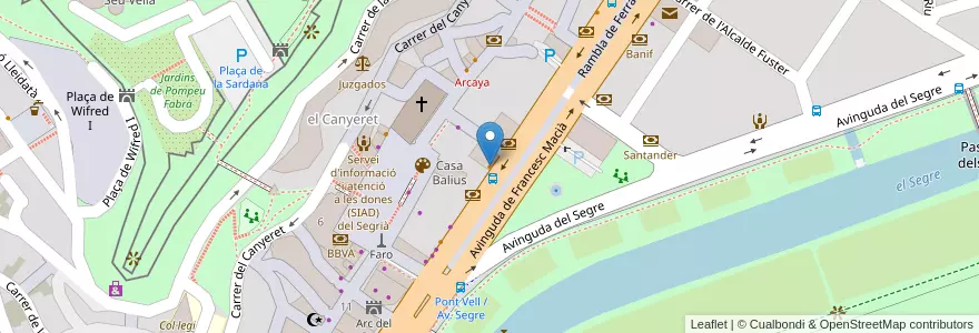 Mapa de ubicacion de Conejo en 스페인, Catalunya, 레리다, Segrià, 레리다.