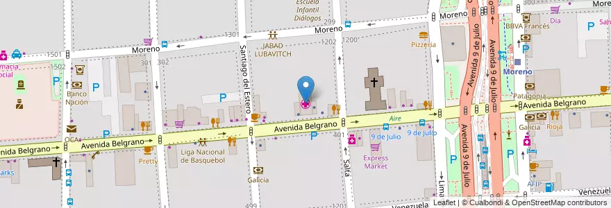 Mapa de ubicacion de Confederacion Medica de La Republica Argentina, Montserrat en الأرجنتين, Ciudad Autónoma De Buenos Aires, Comuna 1, Buenos Aires.