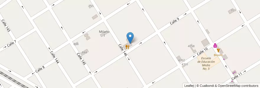 Mapa de ubicacion de Confitería "La Paloma" (Salón Multiespacio) en الأرجنتين, بوينس آيرس, Partido De Berazategui, Berazategui.