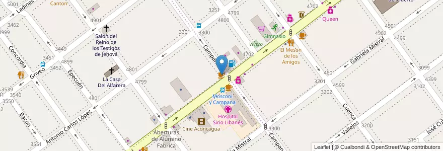 Mapa de ubicacion de Confiteria, Villa Devoto en Argentina, Autonomous City Of Buenos Aires, Comuna 12, Autonomous City Of Buenos Aires, Comuna 11.