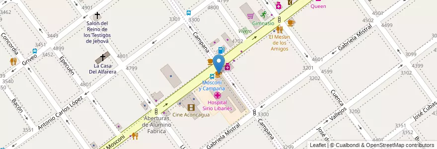 Mapa de ubicacion de Confiteria, Villa Devoto en アルゼンチン, Ciudad Autónoma De Buenos Aires, Comuna 12, ブエノスアイレス, Comuna 11.