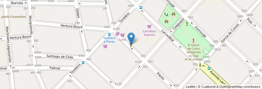 Mapa de ubicacion de Congregación Liniers, Liniers en آرژانتین, Ciudad Autónoma De Buenos Aires, Comuna 9, Buenos Aires.