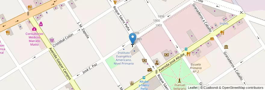 Mapa de ubicacion de Congregación San Juan Evangelista en アルゼンチン, ブエノスアイレス州, Partido De José C. Paz.