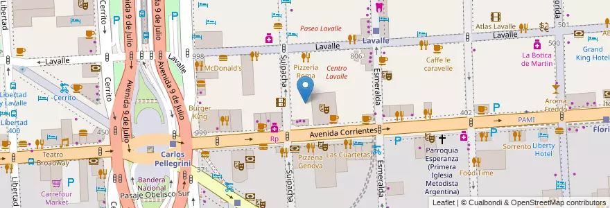 Mapa de ubicacion de Conservatorio Superior de Música Manuel de Falla - Anexo 5, San Nicolas en 阿根廷, Ciudad Autónoma De Buenos Aires, Comuna 1, 布宜诺斯艾利斯.